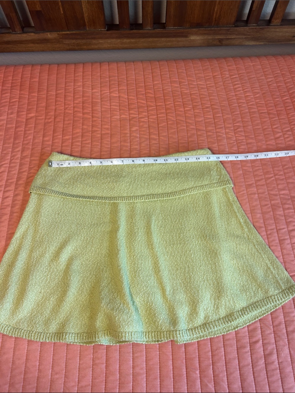 Free People Beach Ameena Sweater Skort knit skirt shorts lining LT green size L - Picture 8 of 11